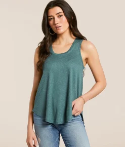 White Crow Kelley Heathered Tank Top Silver Pine Online
