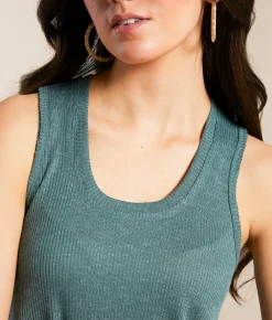 White Crow Kelley Heathered Tank Top Silver Pine Online