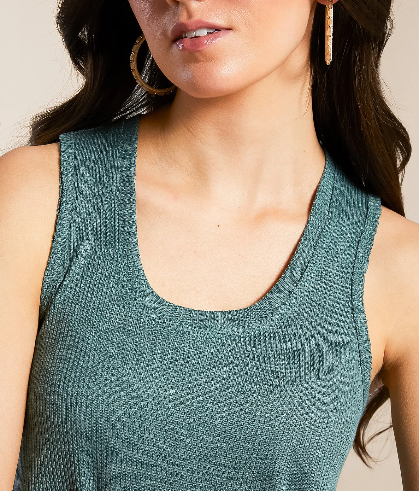 White Crow Kelley Heathered Tank Top Silver Pine Online
