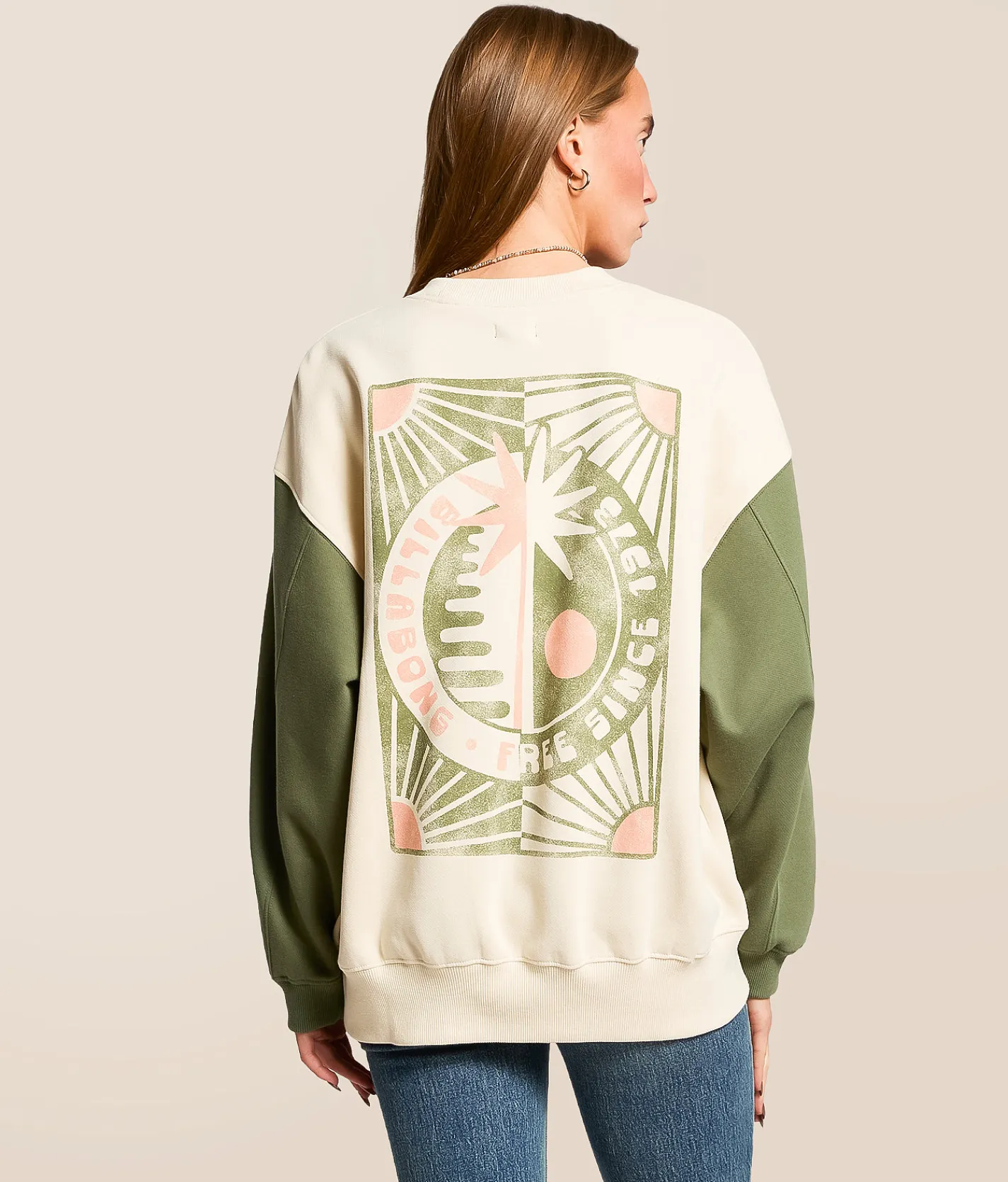Tops | Billabong Kendal Oversized Pullover Whitecap