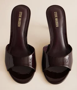Steve Madden Kendrix Leather Heeled Sandal Brown Leather Outlet