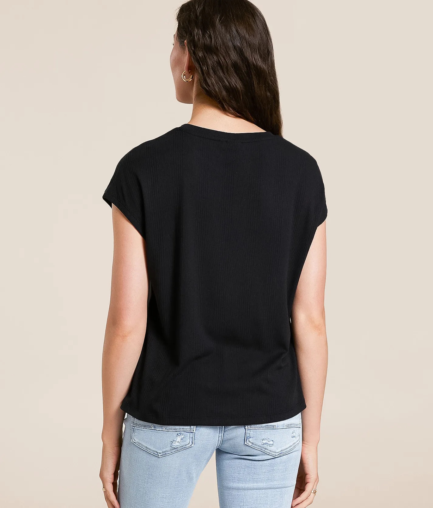 White Crow Kennedy Ribbed Top Seaglass