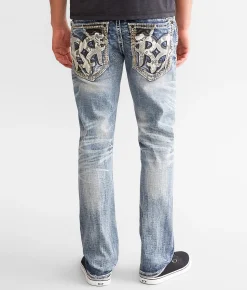 Bottoms | Rock Revival Kenny Slim Straight Stretch Jean Kenny SJ203