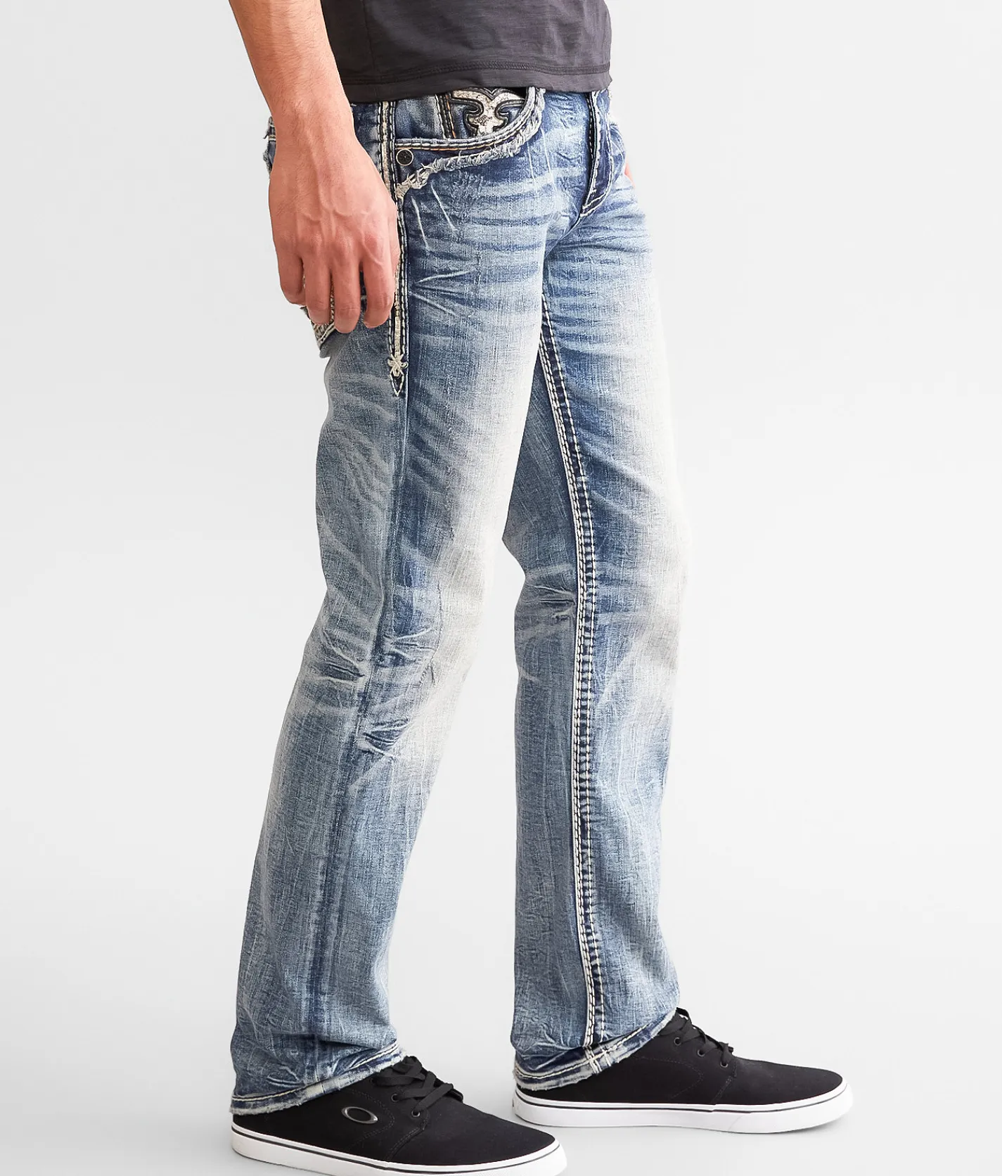Bottoms | Rock Revival Kenny Slim Straight Stretch Jean Kenny SJ203