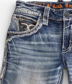 Bottoms | Rock Revival Kenny Slim Straight Stretch Jean Kenny SJ203