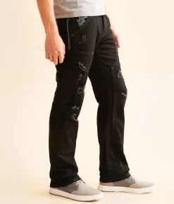Rock Revival Kento Straight Cargo Stretch Jean Kento J200 Hot