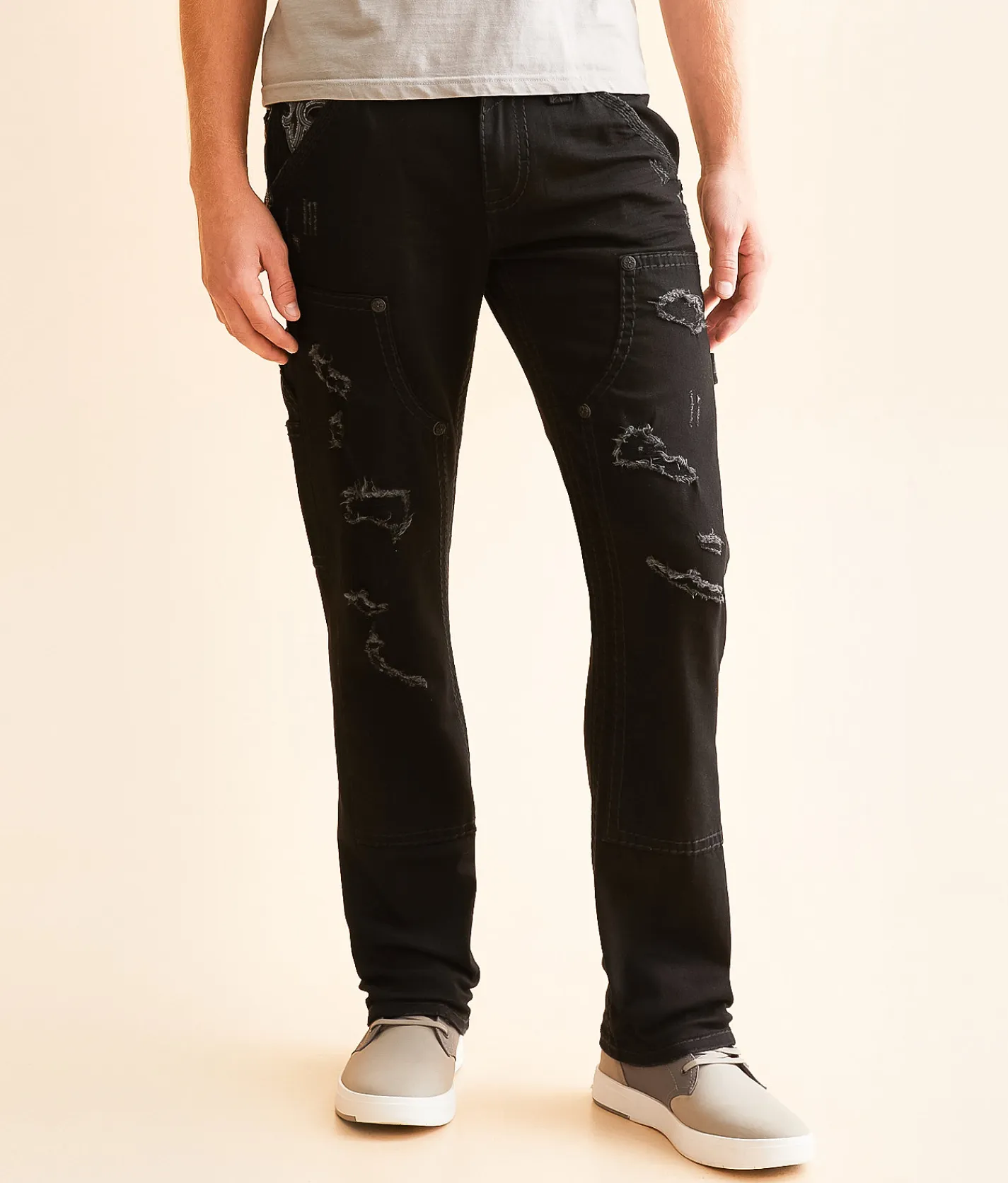 Rock Revival Kento Straight Cargo Stretch Jean Kento J200 Hot