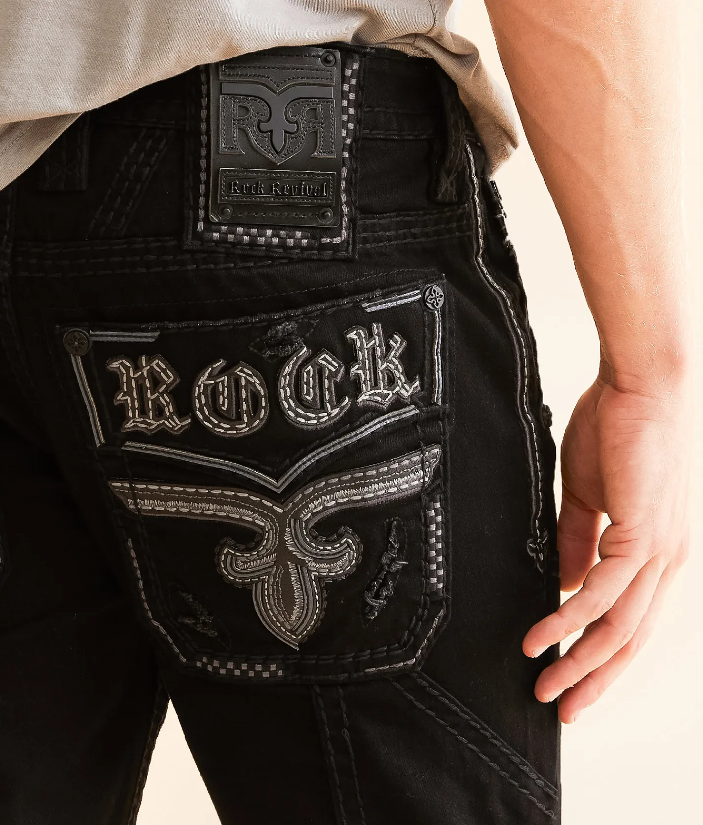 Rock Revival Kento Straight Cargo Stretch Jean Kento J200 Hot