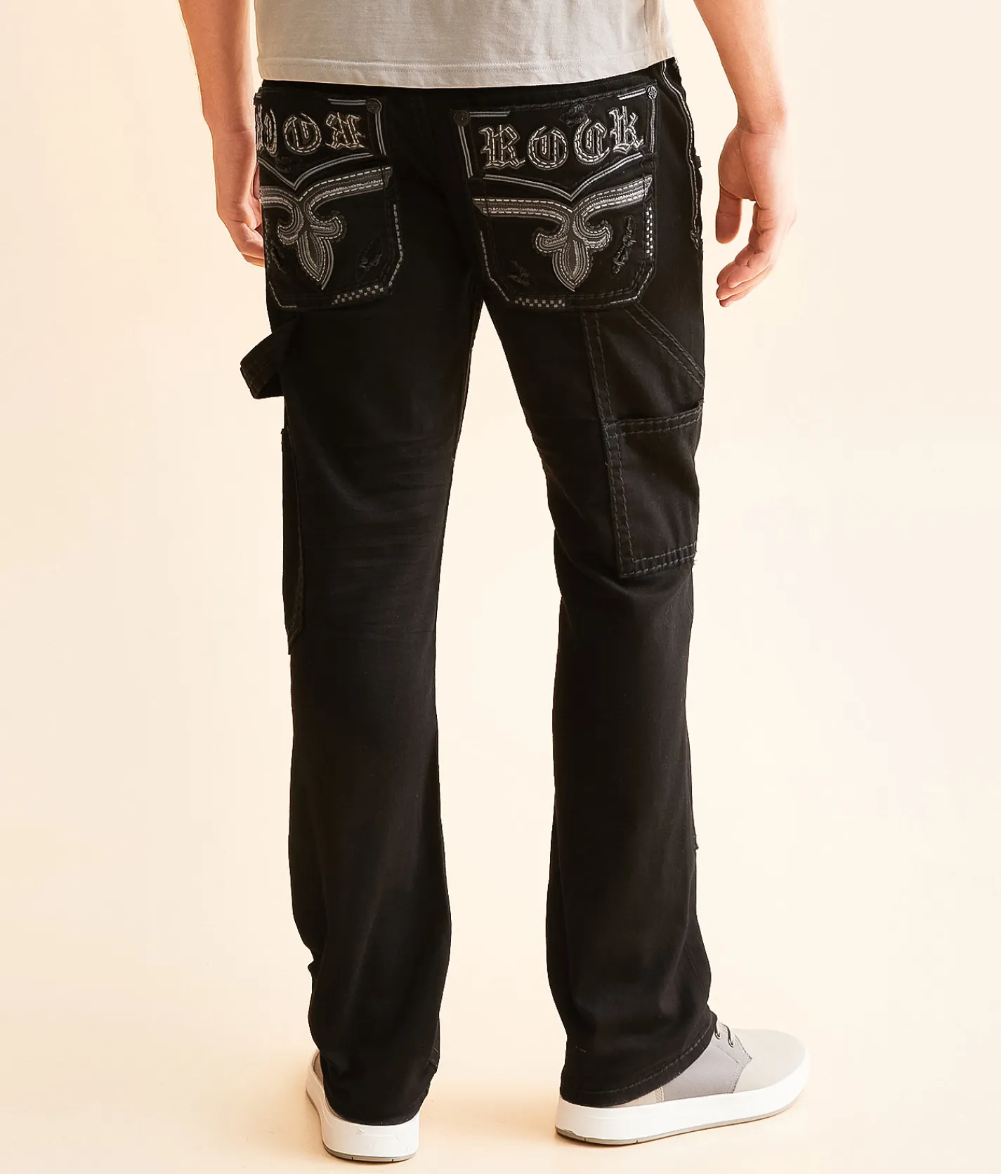 Rock Revival Kento Straight Cargo Stretch Jean Kento J200 Hot
