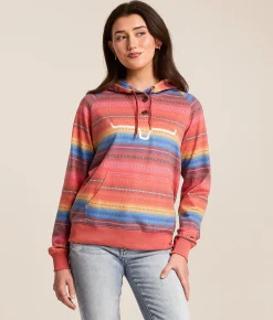 Kimes Ranch Kenzie Henley Hoodie Red Outlet