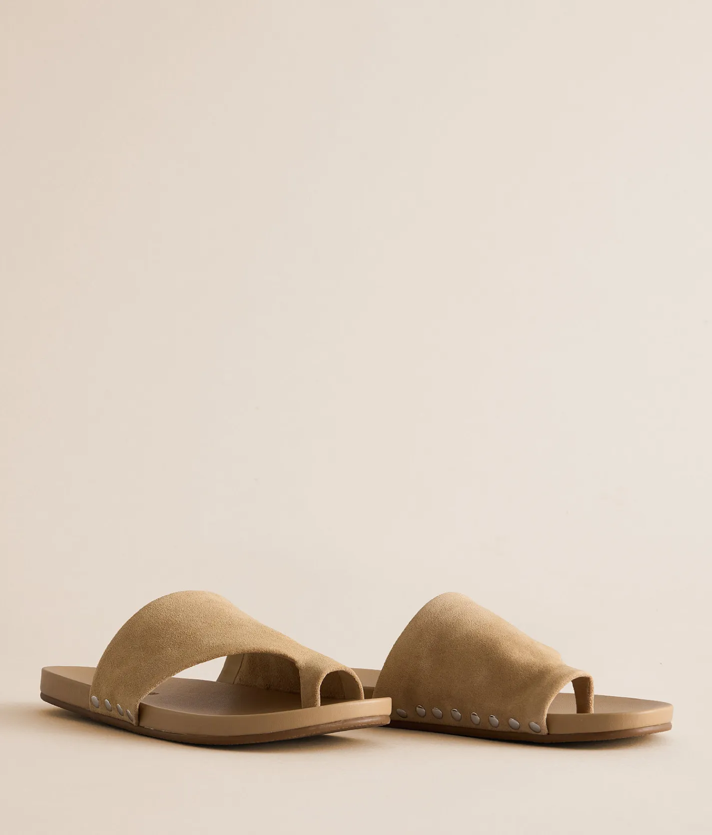 Steve Madden Kessey Leather Sandal Sand Suede Clearance