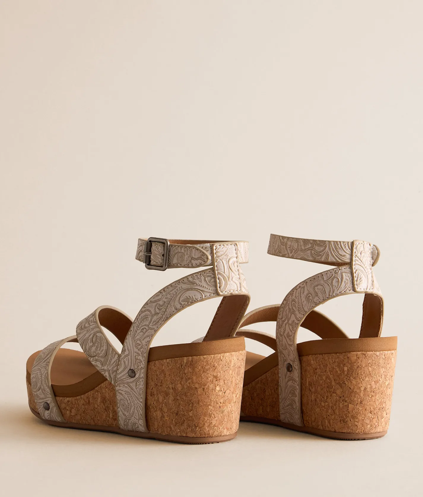 Very G Kiara Wedge Sandal Light Grey Best
