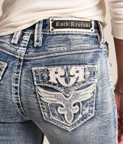 Rock Revival Kiella Curvy High Rise Boot Stretch Jean Kiella HB200 New