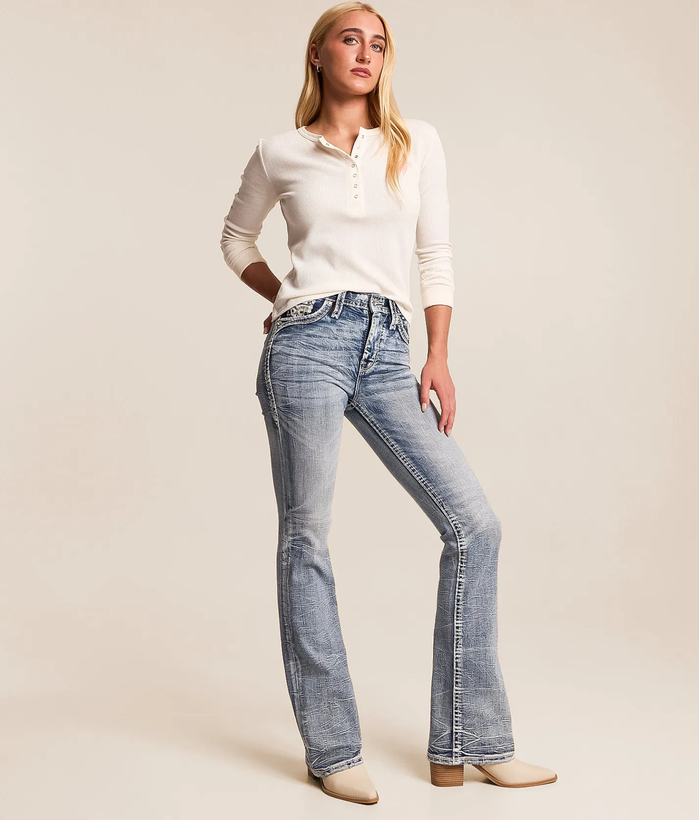 Rock Revival Kiella Curvy High Rise Boot Stretch Jean Kiella HB200 New