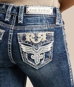 Rock Revival Kiella Mid-Rise Boot Stretch Jean Kiella MB202 Hot