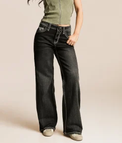 Rock Revival Kiella Wide Leg Stretch Jean Kiella UW203 Discount