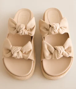 Shoes | Shu Shop Kiki Bow Flatform Sandal Beige