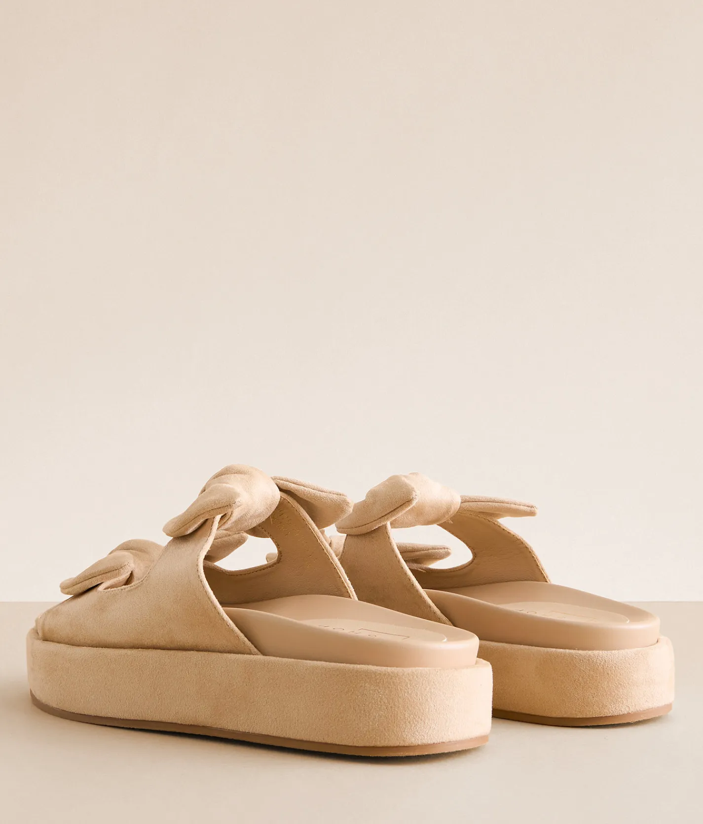 Shoes | Shu Shop Kiki Bow Flatform Sandal Beige