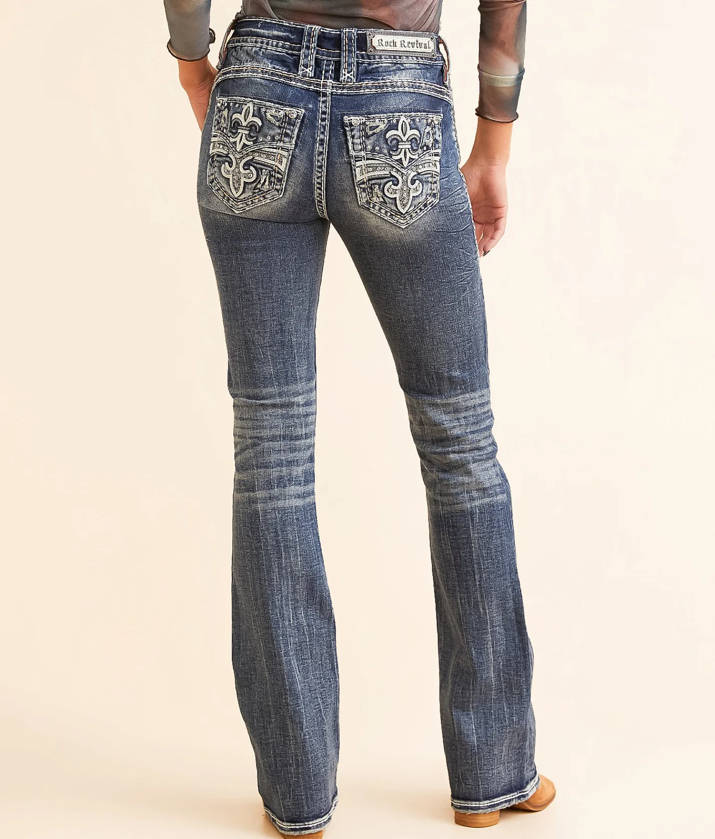 Jeans|Bottoms | Rock Revival Kimberly Mid-Rise Boot Stretch Jean Kimberly MB202