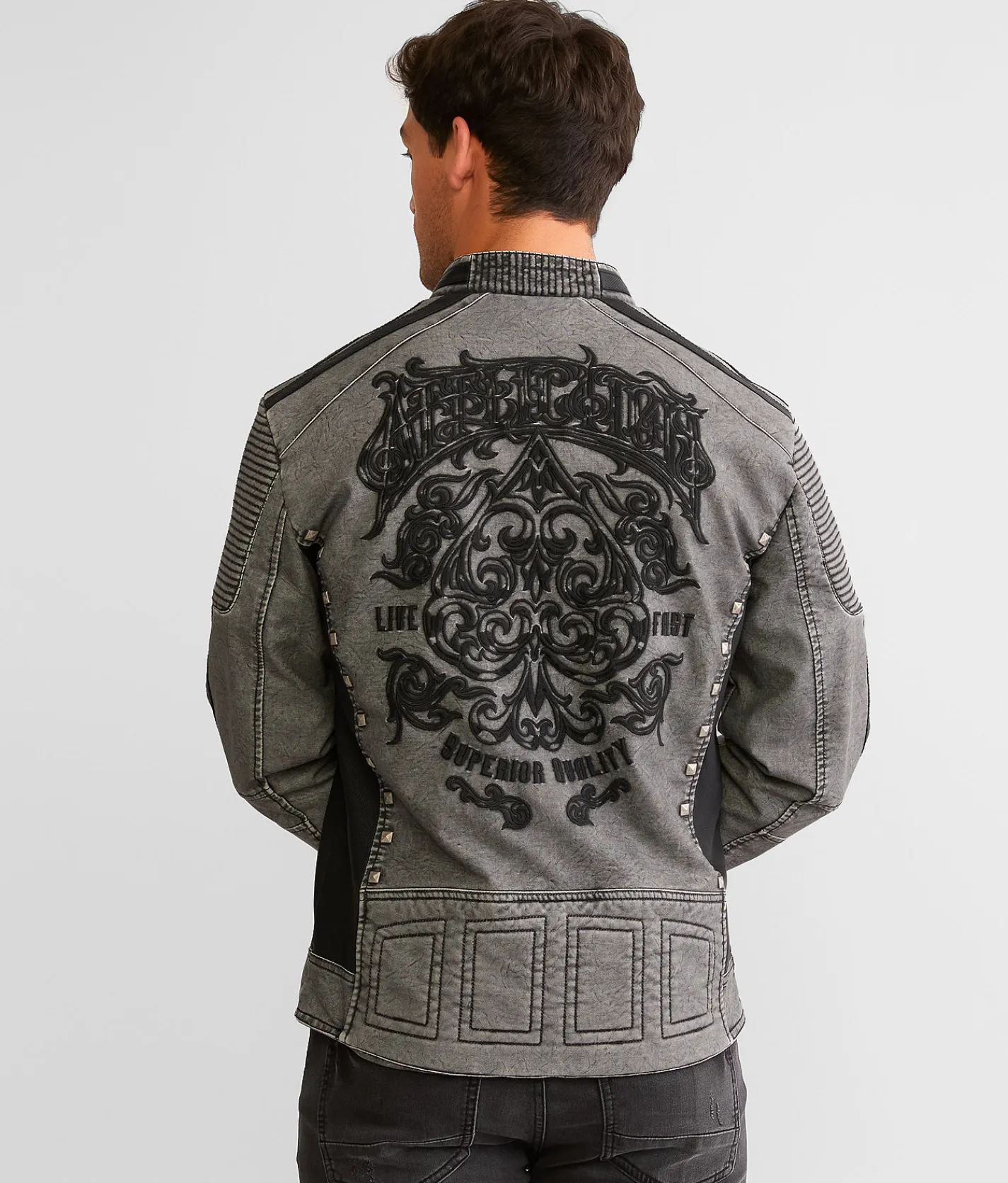Coats & Jackets | Affliction Kindred Hooded Jacket Grey