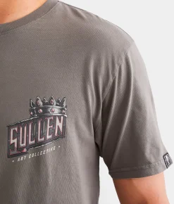 Sullen King Of Spades T-Shirt Gunmetal New
