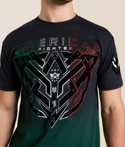 American Fighter Kingsland T-Shirt Pitch Black Multi Discount