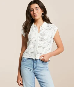 Z Supply Kinsley Cardigan Sweater White Hot