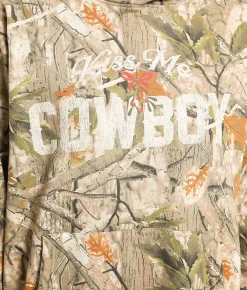 Tops | Goodie Two Sleeves Kiss Me Cowboy Hooded Sweatshirt Camo