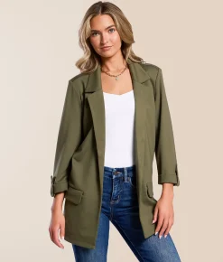 Tops|Coats & Jackets | Stoosh Knit Blazer Sage