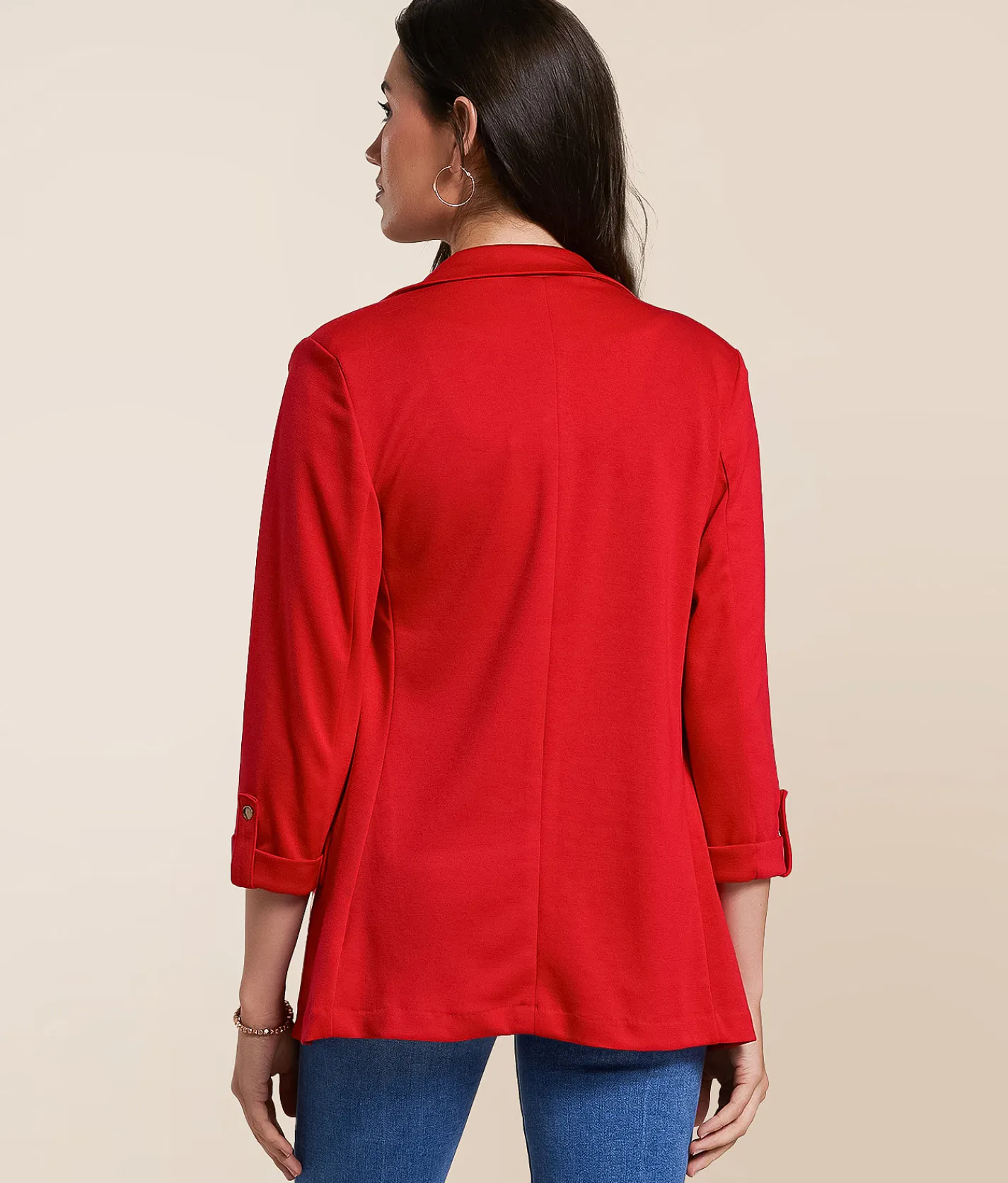 Tops|Coats & Jackets | Stoosh Knit Blazer Red