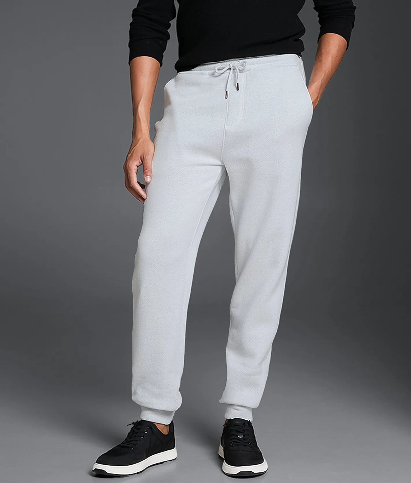 Outpost Makers Knit Joggers White Grey Sale