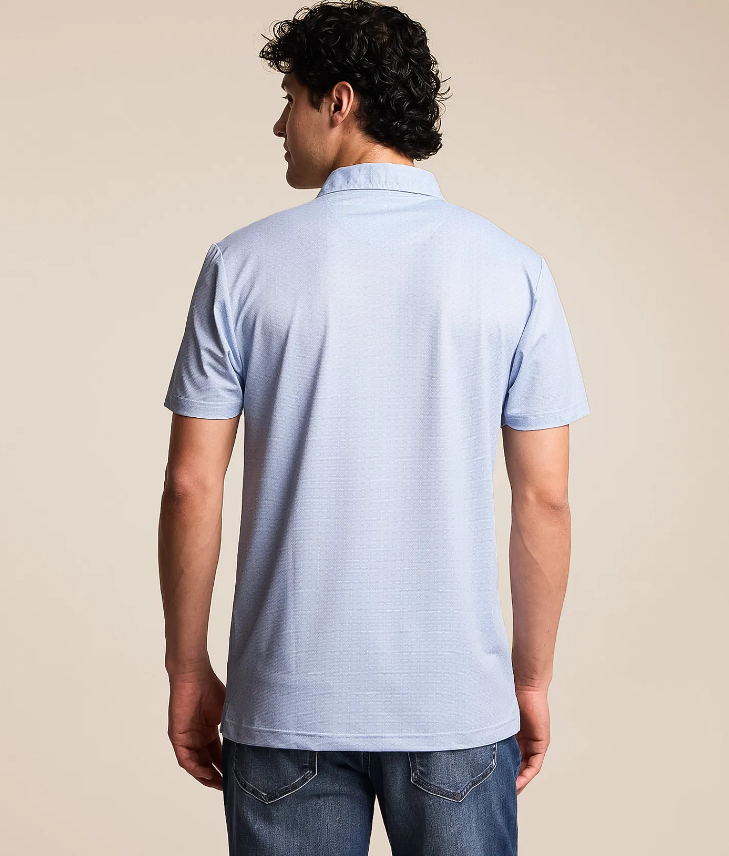J.B. Holt Knit Performance Polo Stone Blue Sale