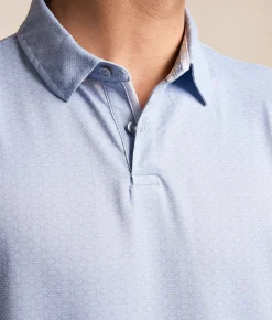 J.B. Holt Knit Performance Polo Stone Blue Sale