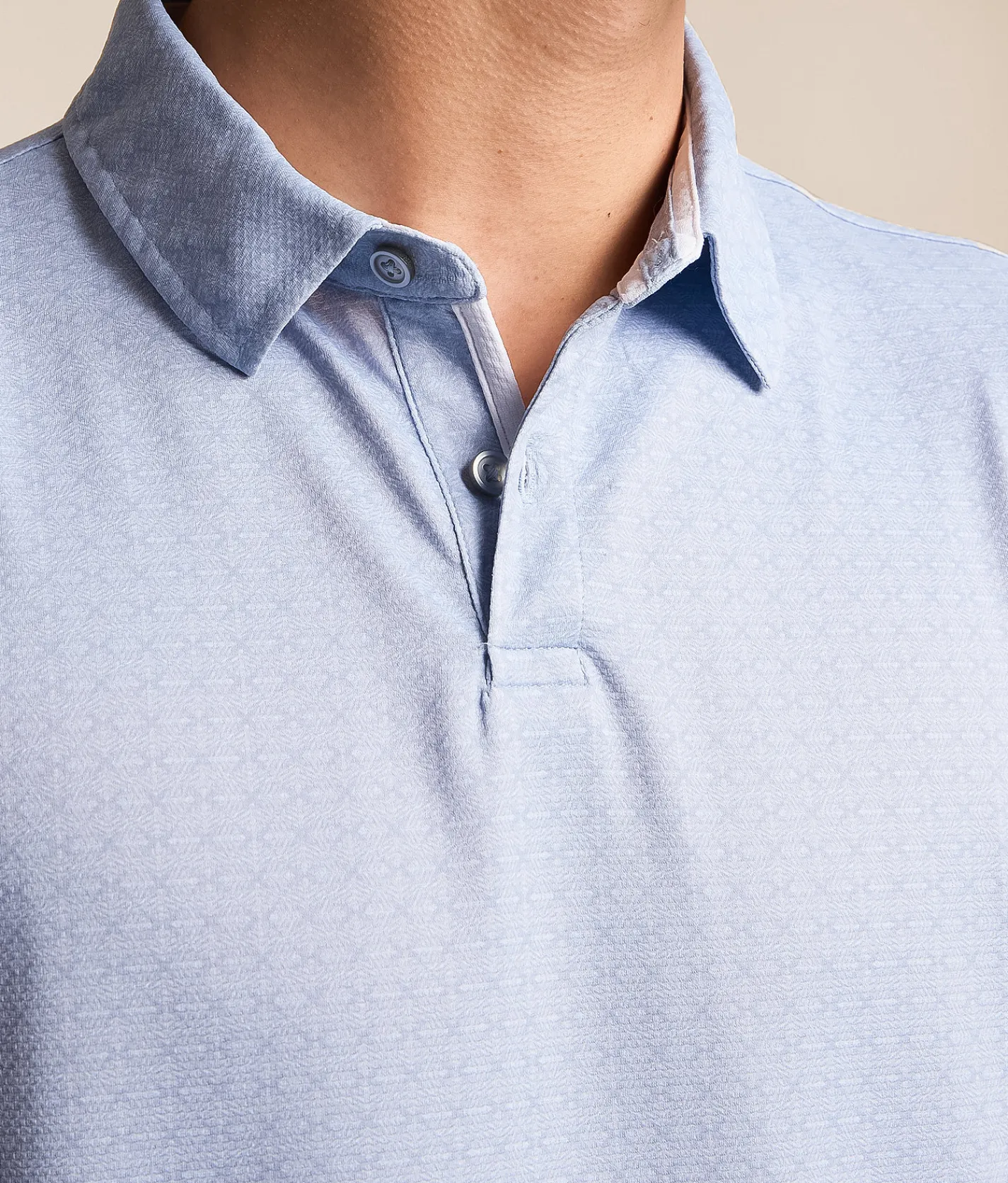 J.B. Holt Knit Performance Polo Stone Blue Sale