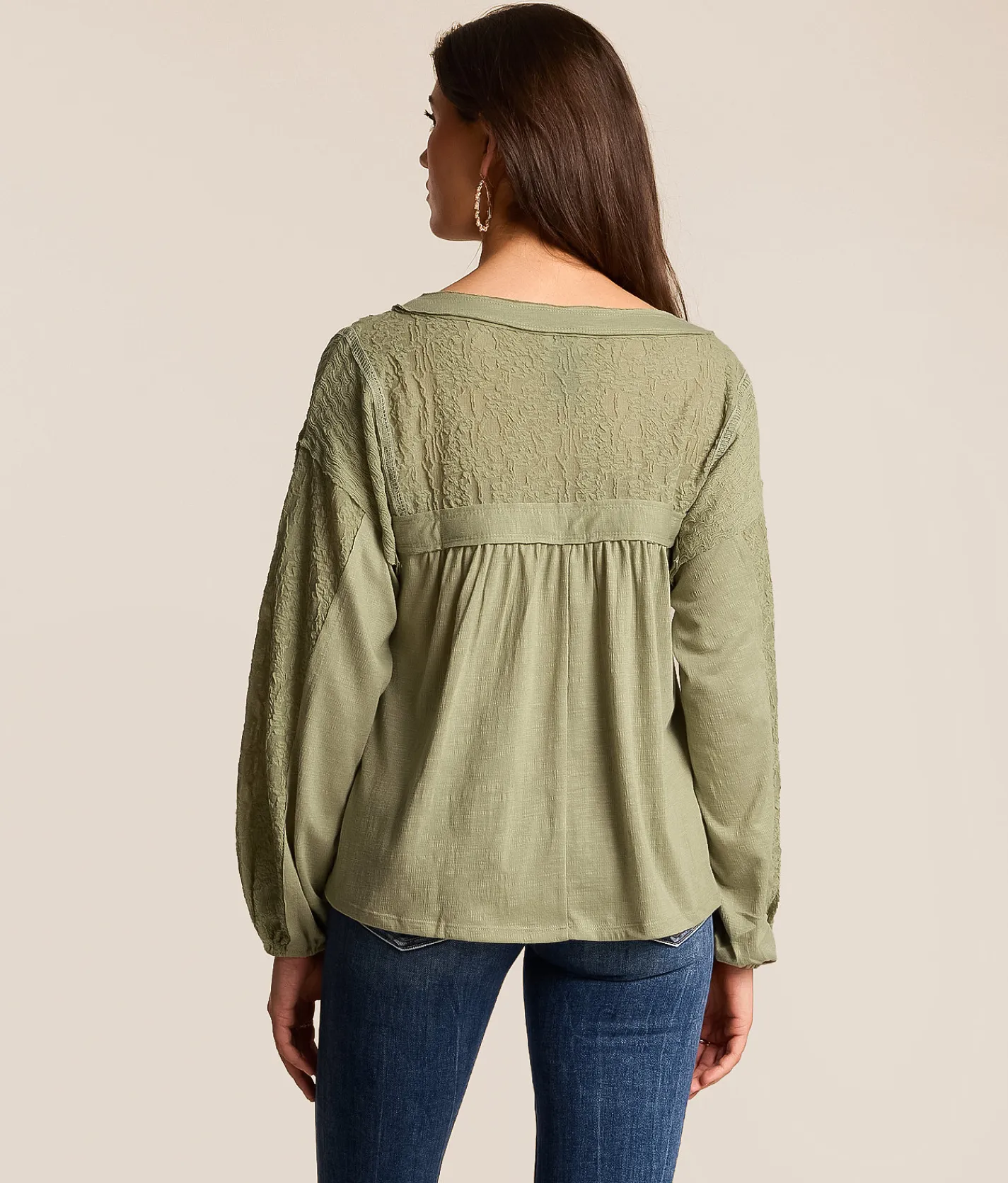 Daytrip Knit Textured Top Tea Discount