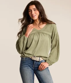 Daytrip Knit Textured Top Tea Discount
