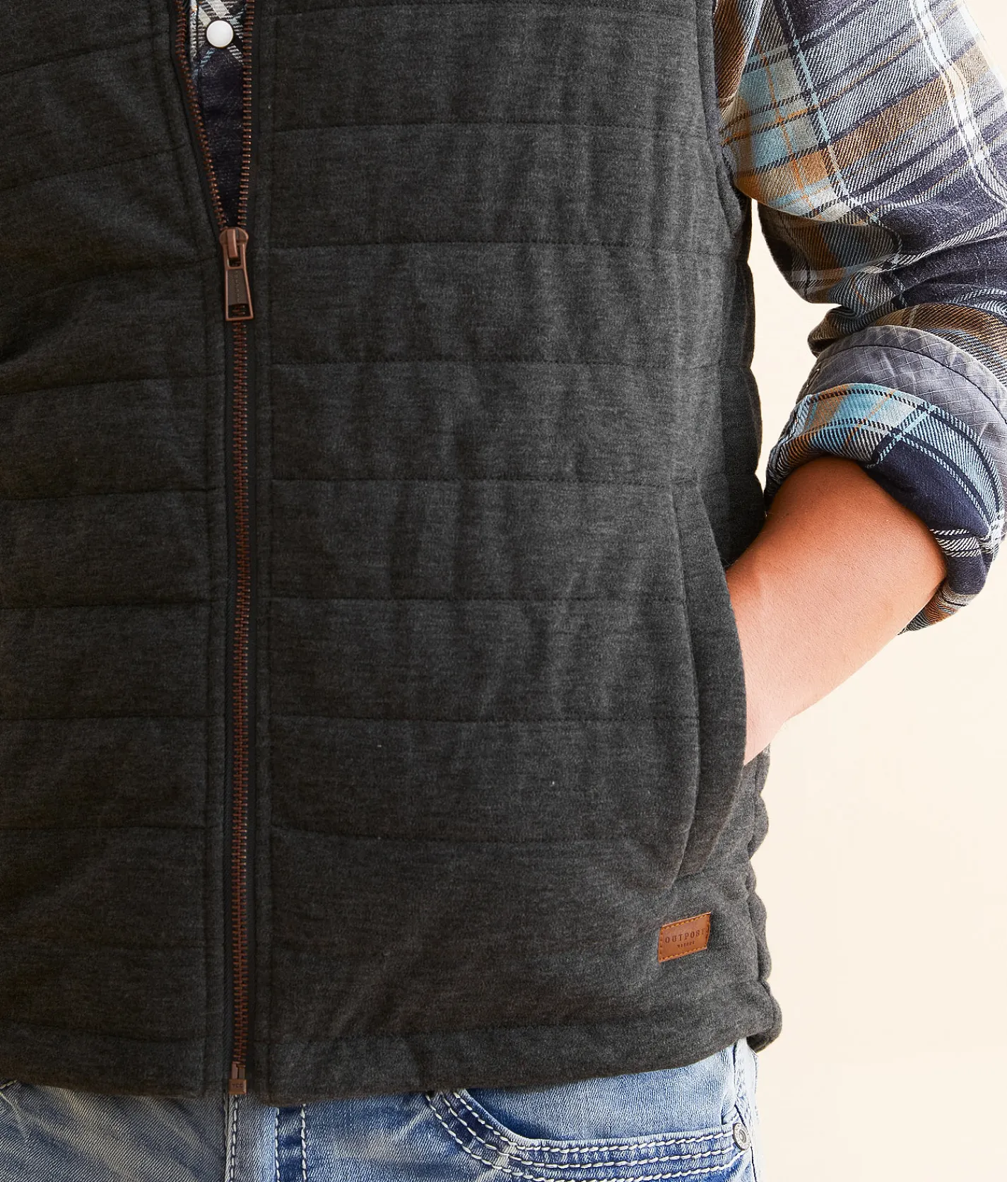 Coats & Jackets | Outpost Makers Knit Vest Charcoal