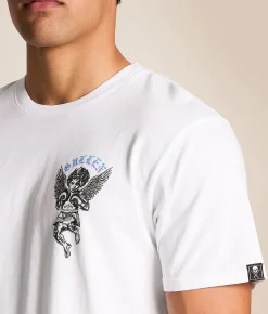 Tops|Graphic T-Shirts | Sullen Knock Out T-Shirt White