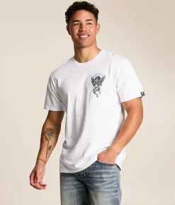 Tops|Graphic T-Shirts | Sullen Knock Out T-Shirt White