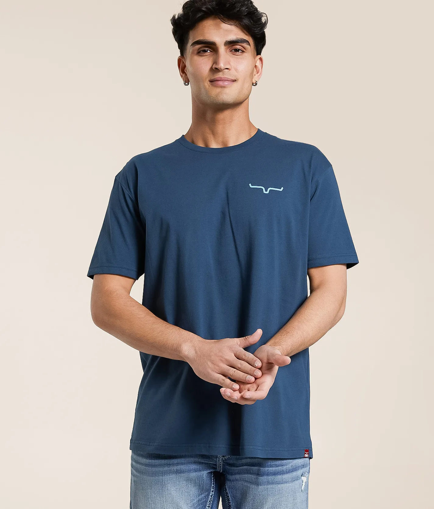 Kimes Ranch Knot T-Shirt Blue Jean New