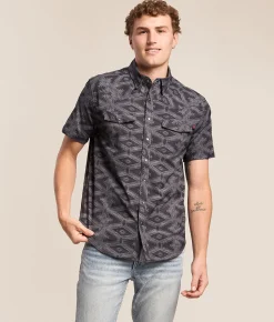 Rock & Roll Denim Koe TEK Performance Stretch Shirt Charcoal Online