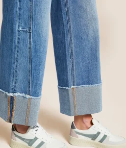 Bottoms | VERVET by Flying Monkey Kris Baggy Cropped Wide Leg Jean Gratifies