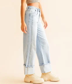 VERVET by Flying Monkey Kris Baggy Cropped Wide Leg Jean Streamlined Outlet
