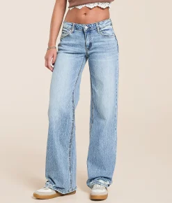 Jeans|Bottoms | VERVET by Flying Monkey Kris Baggy Low Rise Stretch Jean Glorious Radiance