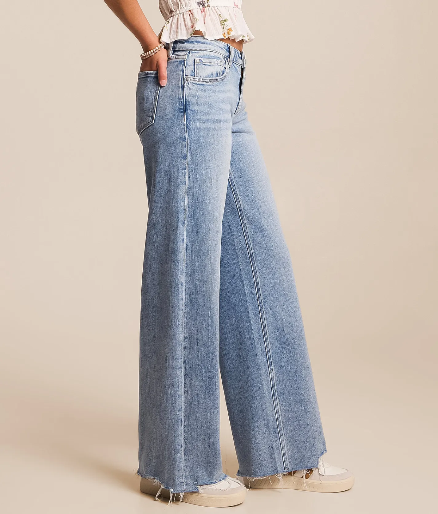 Jeans|Bottoms | VERVET by Flying Monkey Kris Baggy Low Rise Stretch Jean Warmly