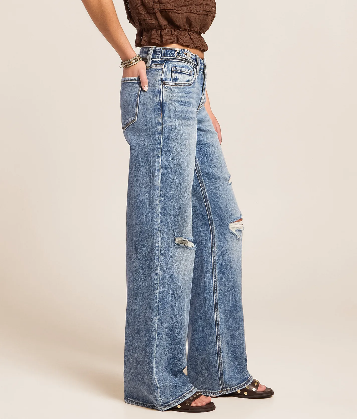 VERVET by Flying Monkey Kris Baggy Low Rise Stretch Jean Nifty Online