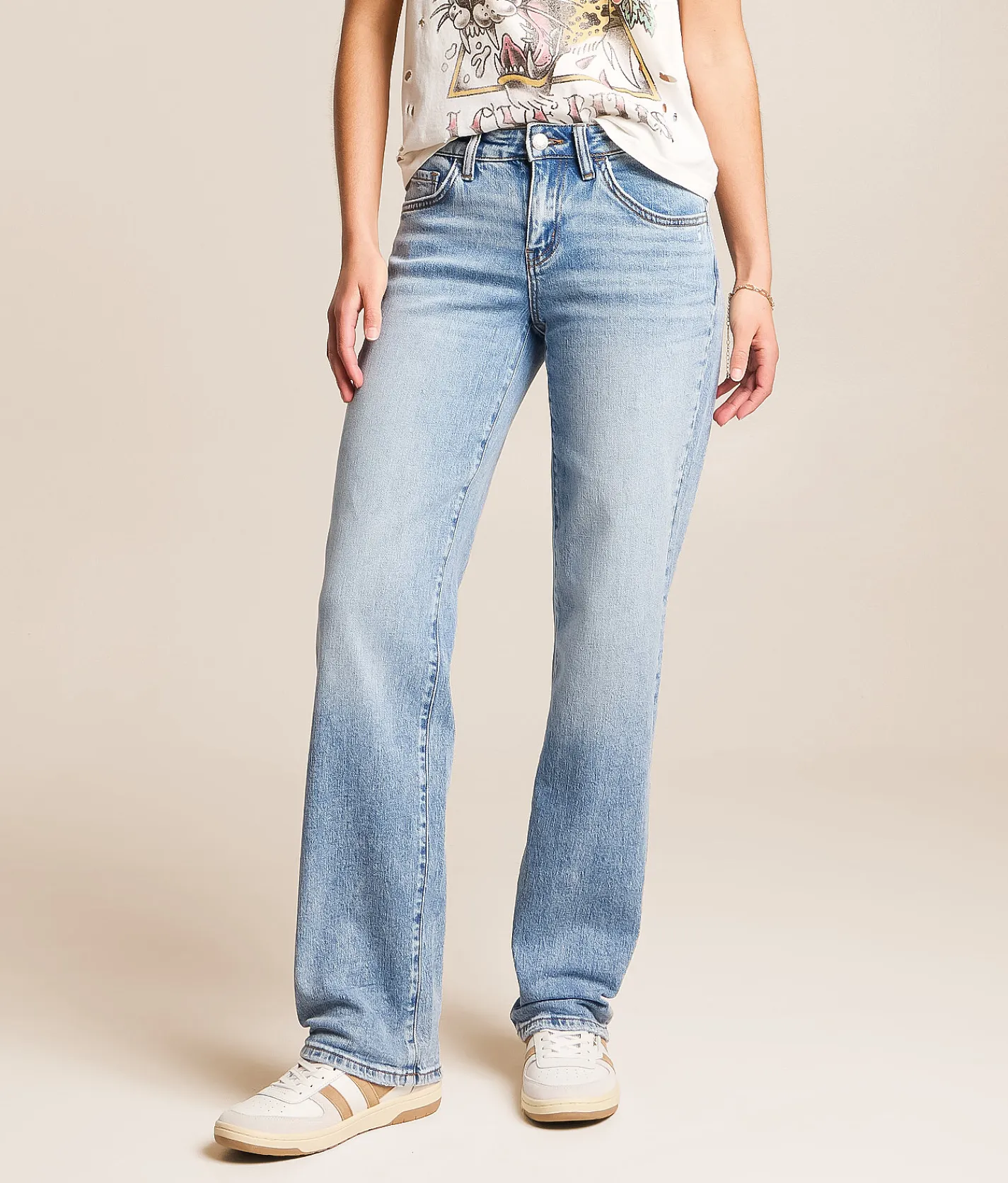 VERVET by Flying Monkey Kris Baggy Taper Stretch Jean Lively Hot