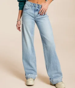 Jeans|Bottoms | VERVET by Flying Monkey Kris Baggy Wide Leg Jean Jubilant