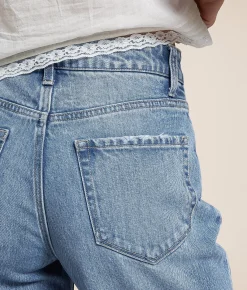 Jeans|Bottoms | VERVET by Flying Monkey Kris Baggy Wide Leg Stretch Jean Intact