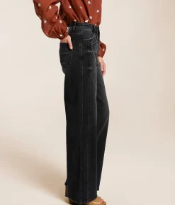 Jeans|Bottoms | VERVET by Flying Monkey Kris Baggy Wide Leg Stretch Jean Wholesomeness